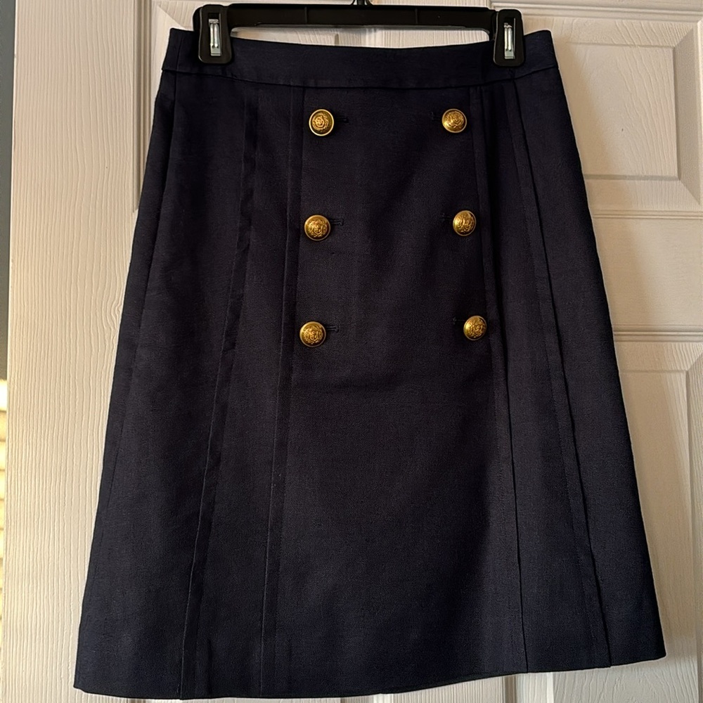 J. crew navy blue skirt 4